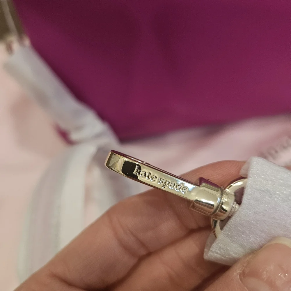 SOLD🔥NWT Kate Spade Schuyler Medium Baja Rose PVC Domed Satchel - Picture 11 of 14